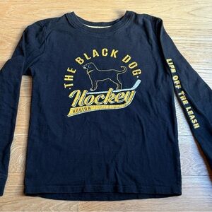 The Black Dog Kids Long Sleeve Tee - Black and Yellow